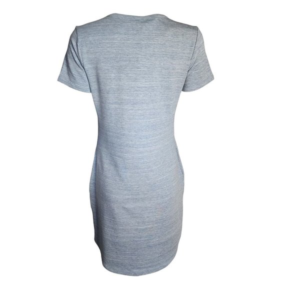 NWT 32 DEGREES COOL Solid Blue Fleece Lined Pullover Dress Womens Size S Small - Picture 3 of 8